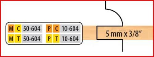 2 PC CENTER GROOVER SET 5MM X 3/8 T & G (10 SERIES)