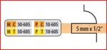 SET OF 2 T&G CUTTERS FOR MINI-PRO 5MM X 1/2 CT
