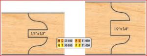 4 X 1 1/4 BORE CT 8 PC DBL-SIDED C&P SETS
