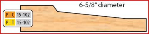 6 5/8 X 1 1/4 BORE CT RAISED PANEL SHAPER