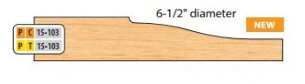 6 5/8 X 1 1/4 BORE CT RAISED P