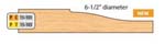 6 5/8 X 1 1/4 BORE CT RAISED P