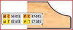2 15/16 X 1 X 3/4 BORE CT 3 WING DOOR EDGE CUTTER