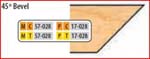3 1/2 X 1 X 3/4 BORE CT 45 DEG BEVEL CUTTER