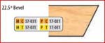 2 15/16 X 1 X 3/4 BORE 22.5 DEG BEVEL CUTTER
