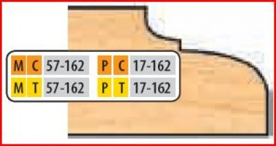 4 X 1 1/4 BORE CT DOOR EDGE DETAIL CUTTER