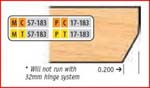 BOTTOM CUTTERS/32MM SYSTEM DOOR EDGE DETAIL CUTTERS  CT