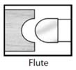 2 15/16 X 1/4 X 3/4 BORE 1/8 R HR CT CONVEX CUTTER