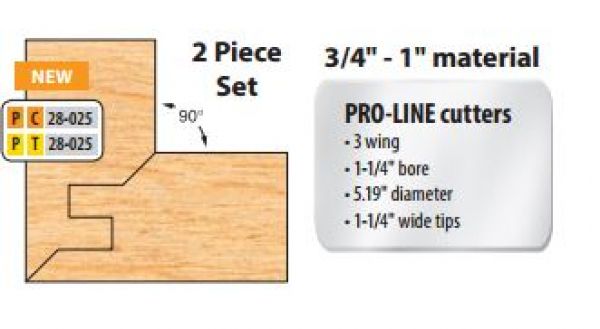 5 X 1 1/4 BORE CT 3 PC SGL T&G