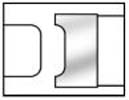 2 15/16 X 3/8 X 3/4 BORE 3 WING CT DBL EASING CUTTER