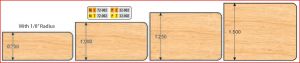 2 -3/16 X 3/4 BORE 3 WING 1/8 RCT EXP. DBL EASING SET