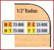 2 15/16 X 3/4 BORE CT 1/2 R EXT. CONER ROUNDS