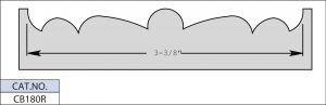 1 3/4 X 1 1/4 X 1/4 CB ROSETTE KNIVES