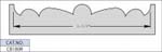 1 3/4 X 1 1/4 X 1/4 CB ROSETTE KNIVES