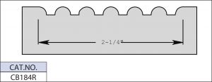 1 3/4 X 1 1/4 X 1/4 CB ROSETTE KNIVES
