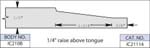 SINGLE SIDED SOLID CARBIDE PANEL RAISING INSERT