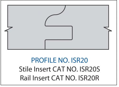 STILE INSERT- CARBIDEPROFILE ISR20