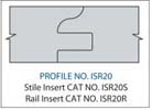RAIL INSERT- CARBIDEPROFILE ISR20
