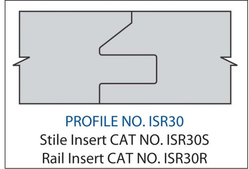 STILE INSERT- CARBIDEPROFILE ISR30