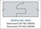 RAIL INSERT- CARBIDEPROFILE ISR50