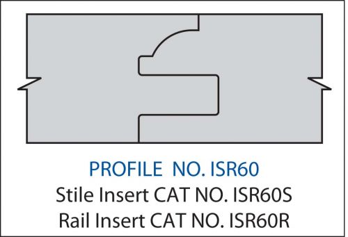 STILE INSERT- CARBIDEPROFILE ISR60
