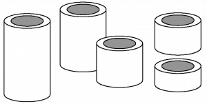 1 1/4 BORE 6 PC SPACER SET