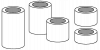 1 1/4 BORE 6 PC SPACER SET