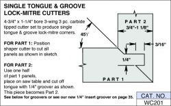Single Tongue & Groove Lock-Mitre Cutters