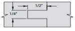 4 X 1 1/4 BORE 3 WING CARBIDETIPPED STILE & RAIL SET-