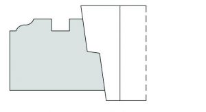 Check Rail Cutter with 1/2" Parting Strip